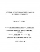 Informe anual de ciclo escolar