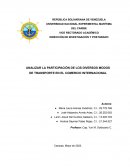 Modos de transporte en el comercio internacional