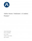 Análisis literario Frankenstein o el moderno Prometeo