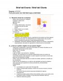 Brief del Evento / Brief del Cliente