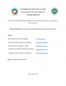 Modalidades Turísticas del cantón Bolívar en la provincia de Carchi