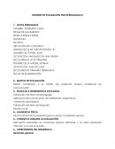 Evaluación Psicopedagógica ejemplo