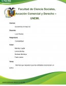 Normas que requieren que las entidades reconozcan un activo intangible