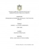 Problemas económicos, sociales y políticos de México