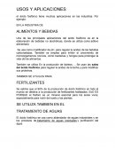 Ácido fosfórico. Usos y aplicaciones