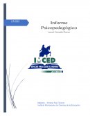 Informe de evaluación psicopedagógica