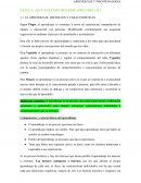 ¿Qué entendemos por aprendizaje?