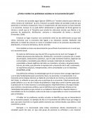 ¿Cómo inciden los problemas sociales en la economía del país?