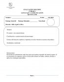 Evaluación lenguaje y comunicación quinto año