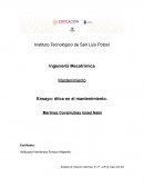 Ensayo: ética en el mantenimiento