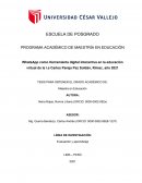 El uso de WhatsApp como herramienta digital interactiva en la educación virtual