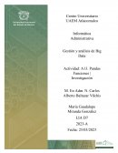 Gestión y análisis de Big Data