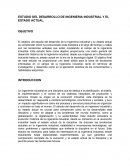Estudio del desarrollo de ingenieria industrial y su estado actual