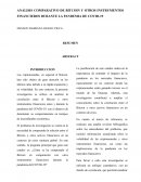 Análisis comparativo de bitcoin y otros instrumentos financieros