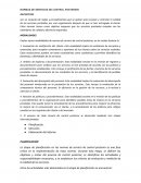 Normas de servicios de control posterior