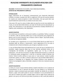 Realidad emergente en Ecuador - Caso: Maria Belén Bernal