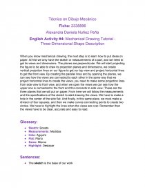 English Activity #4: Mechanical Drawing Tutorial. Página 1