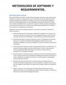 Metodología de software y requerimientos. SCRUM