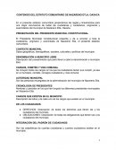 Contenido del estatuto comunitario de NazarenO Etla, Oaxaca