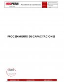 Procedimiento de Capacitaciones