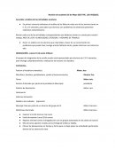 Acuerdos y Análisis de las actividades escolares