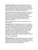 Inseguridad alimentaria