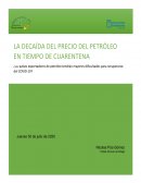 Caída precio petróleo