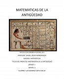 Matemáticas de la antigüedad