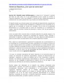 Gerencia Deportiva ¿Con que se come eso?