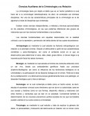 Ciencias Auxiliares de la Criminología y su Relación