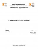 Planificación estrategica del talento humano