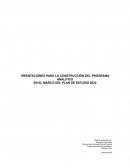 Orientaciones para la construcción del programa analítico en el marco del plan de estudio 2022