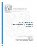 Explicación vs comprensión