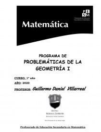 Programa de problemáticas de la geometría i. Página 1