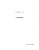 Psicología clínica “Informe Psicológico”