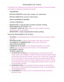 Procesamiento de tejidos y microscopía