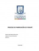 Trabajo de Investigación. como se hace el yogurth