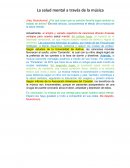 La salud mental a través de la música