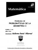 Programa de problemáticas de la geometría i