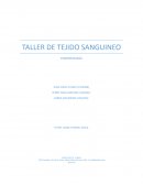 Taller de tejido sanguineo . Fisiopatología