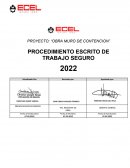 Proyecto: “Obra muro de contención”