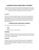 Elementos para conectarse a internet