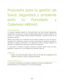 Propuesta para la gestión de Salud, Seguridad y ambiente para la Panadería y Galletería Arenas