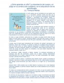 Cómo aprende un niño? La importancia del cuerpo y el juego en la construcción subjetiva y en la adquisición de los aprendizajes