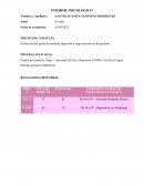 Informe. Evaluación del grado de ansiedad, depresión y rasgos psicóticos del paciente