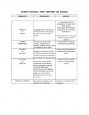 Receta natural para control de plagas