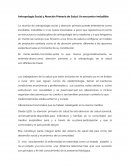 Antropología y antención primaria a la salud