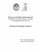 Seminario de metodologías cualtitativaas