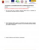 La documentación ante la administración pública