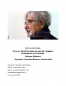 Enfoques de la Psicología del siglo XX y Áreas de investigación en Psicología